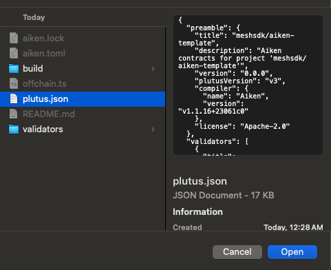 VSCode command palette