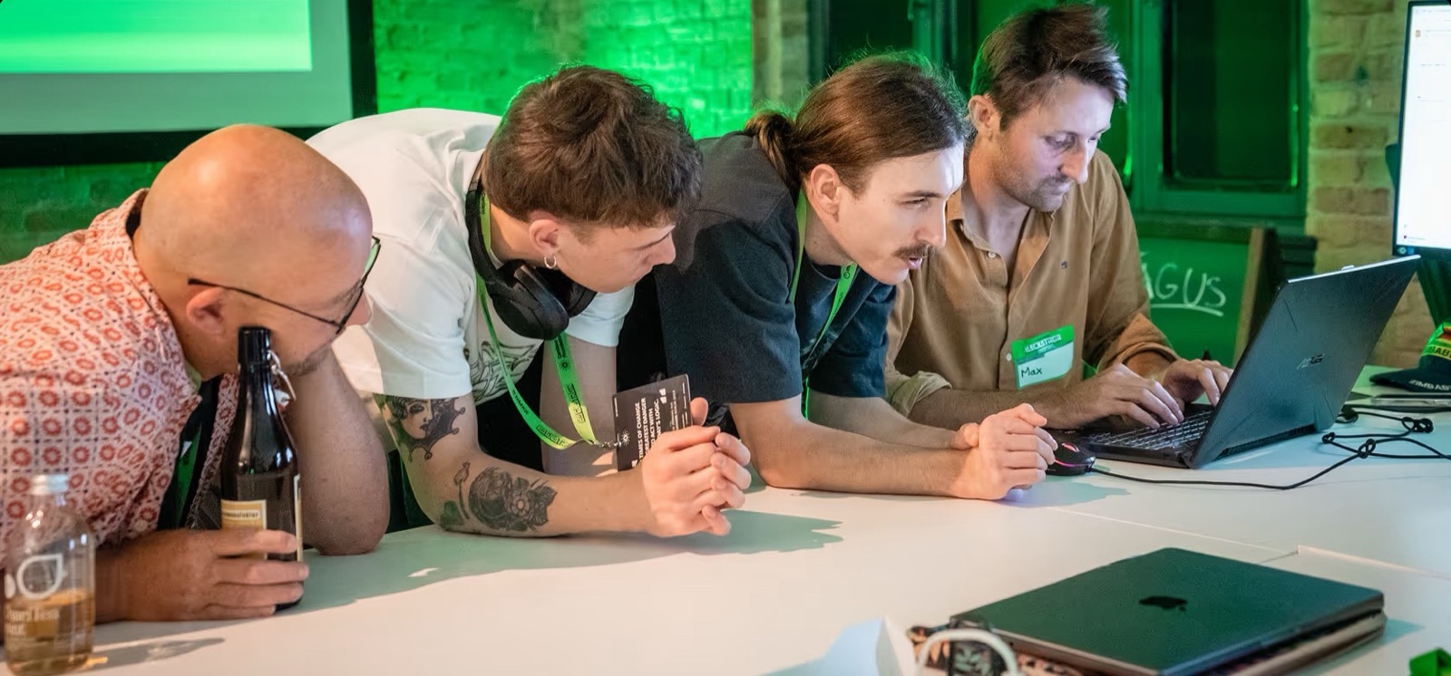 Developers collaborating