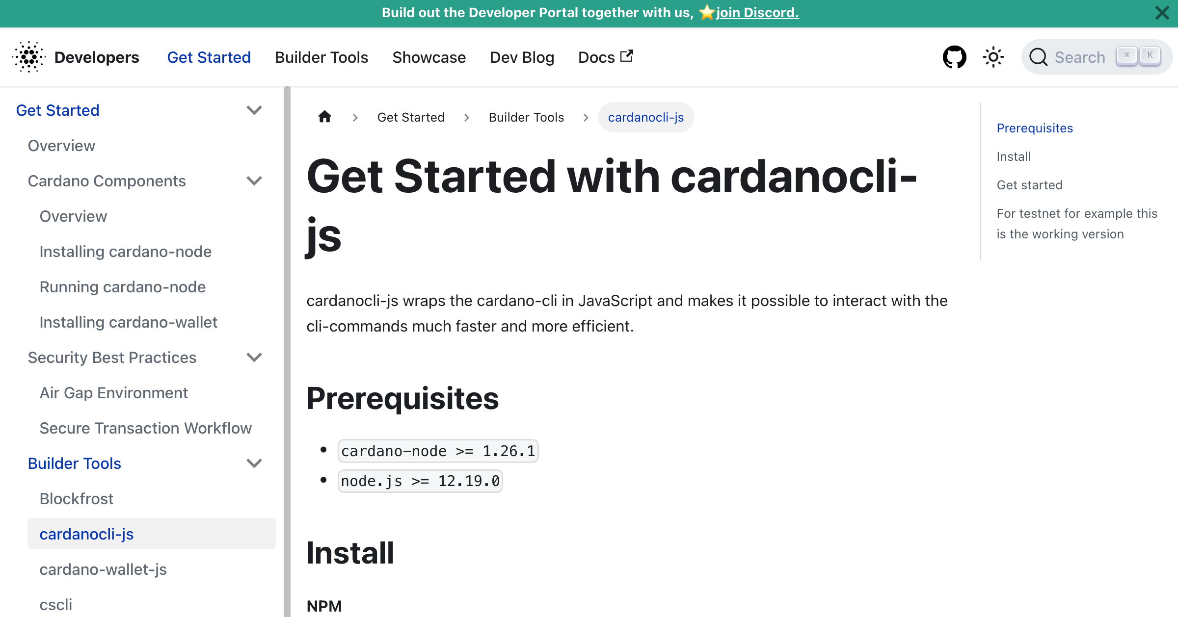 Get Started With Cardanocli-js | Cardano Developer Portal